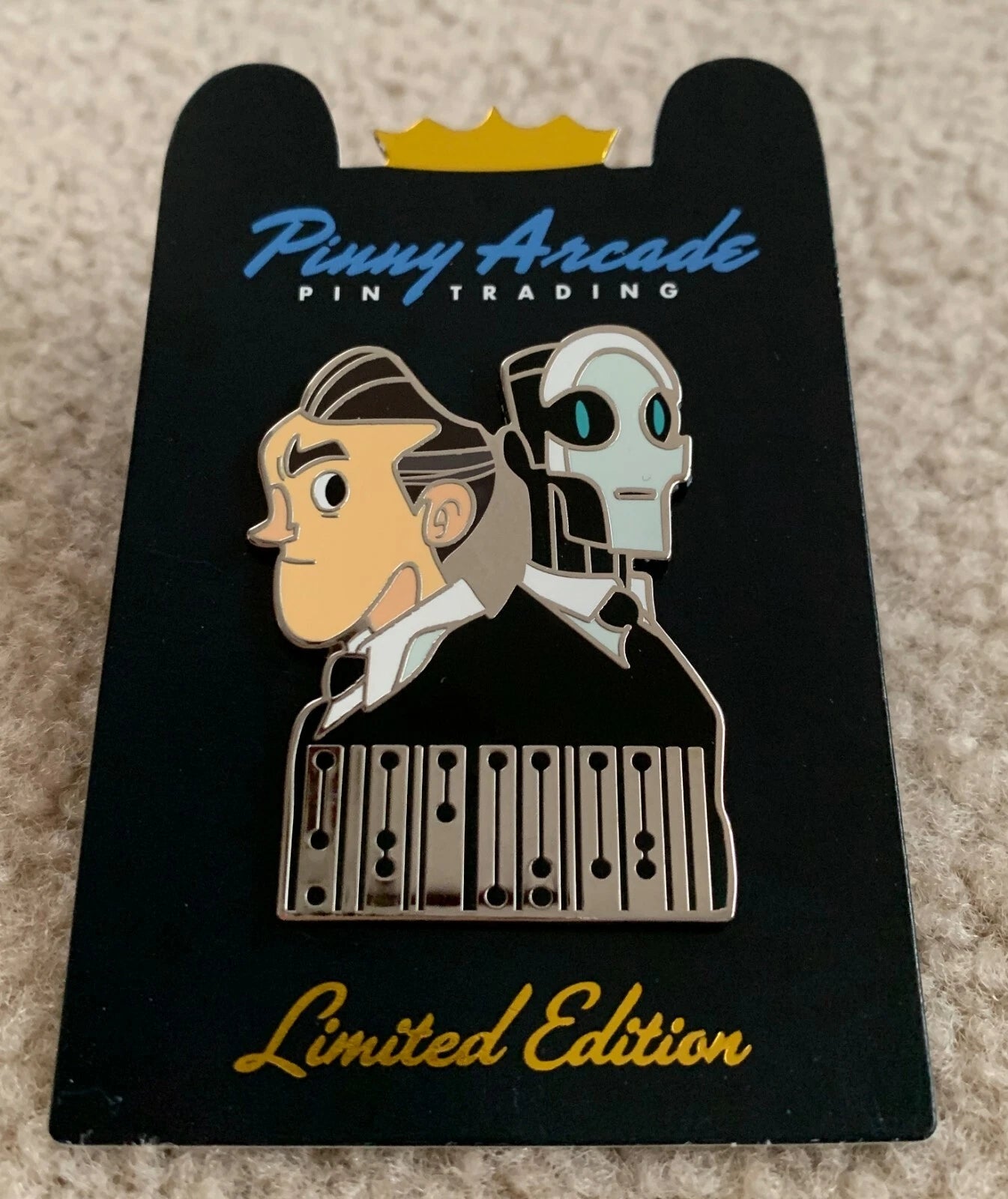 Pinny Arcade Automata Kickstarter Limited Edition Pin Sam and Carl LE PAX 2016