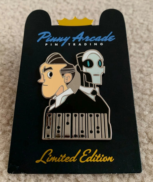 Pinny Arcade Automata Kickstarter Limited Edition Pin Sam and Carl LE PAX 2016