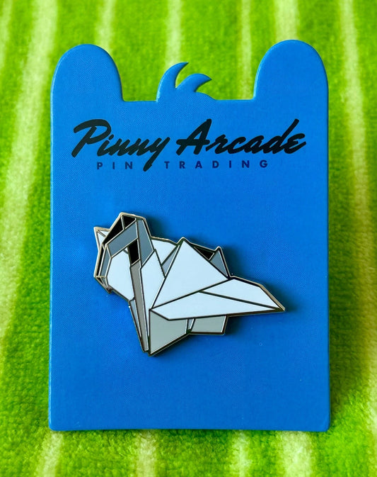 Pinny Arcade PAX Aus 2024 Paper Chicken Pin Origami Crane Bin Ibis