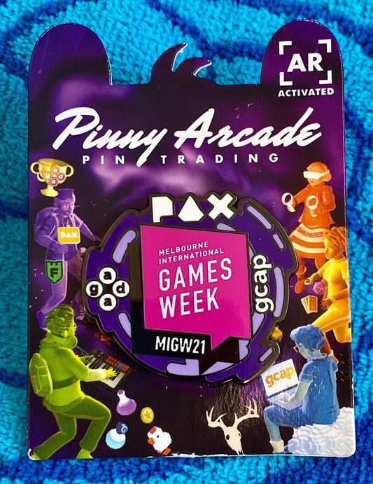 Pinny Arcade PAX Aus 2021 Melbourne International Games Week Pin