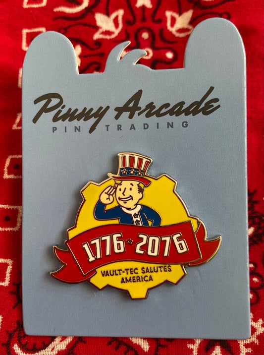 Pinny Arcade PAX West 2018 Fallout 76 Vault Boy Tricentennial Pin Bethesda