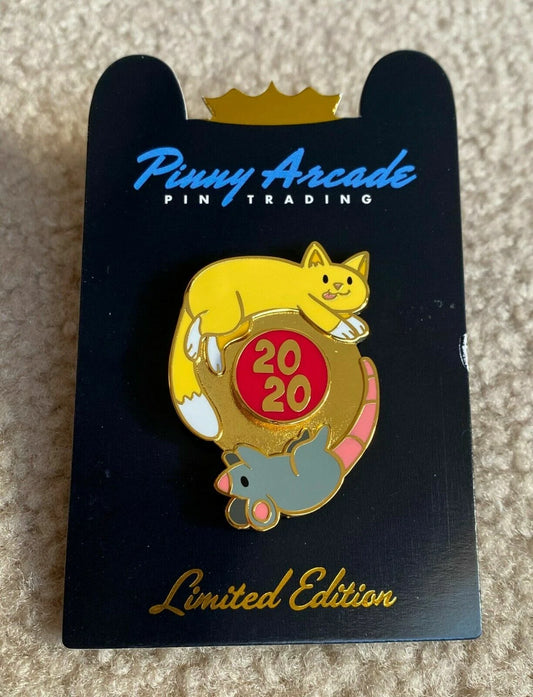 * LE 550 * Pinny Arcade New Year’s Eve Day 2020 Kemper Pin Spinner Rat Mouse NYE