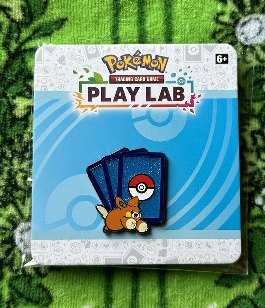 Official Pokemon Pin TCG Play Lab Pawmi Cat Card Back (Not PAX / Pinny Arcade)