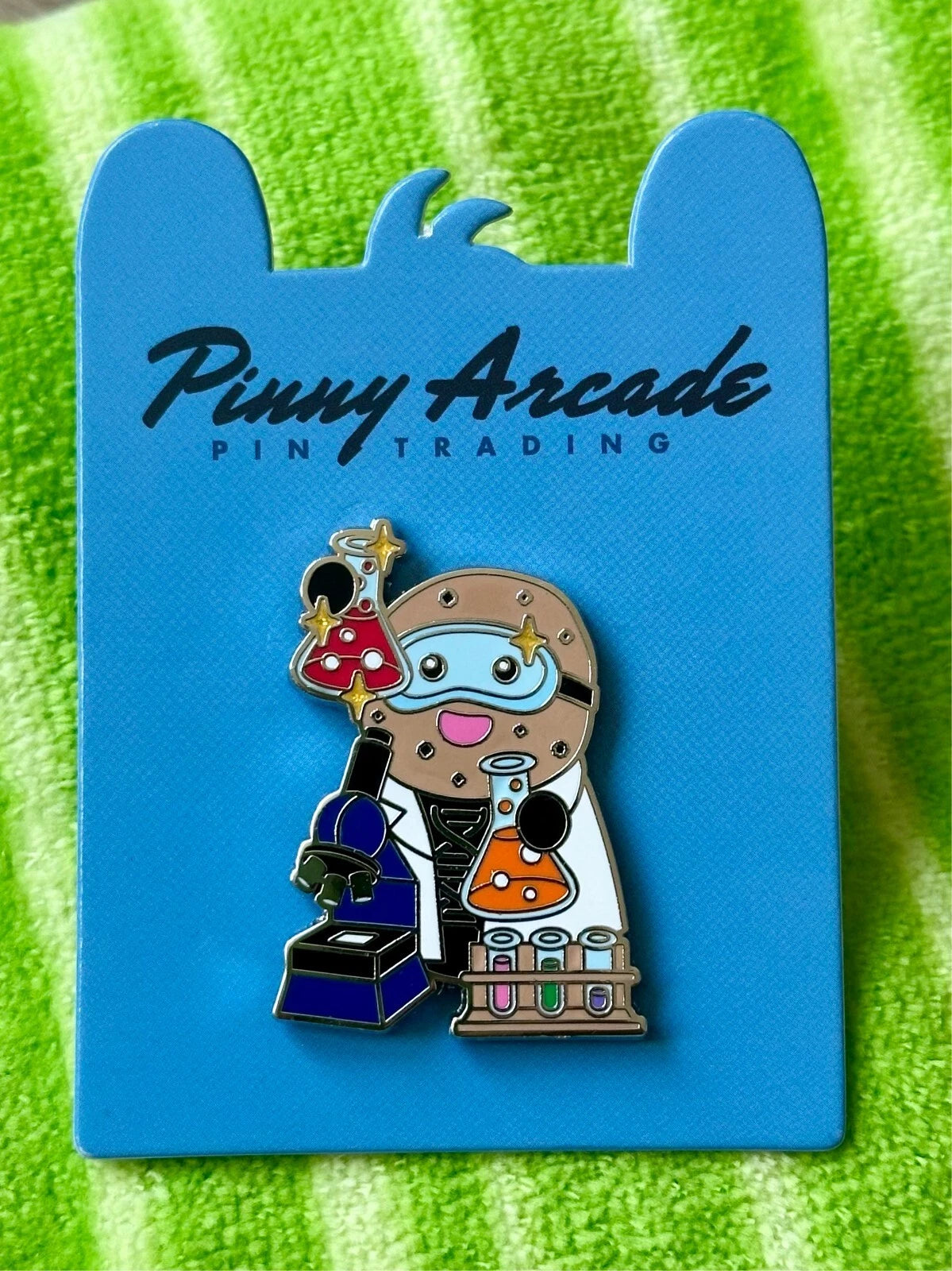 Pinny Arcade PAX Aus 2024 Cookie Brigade x Cure Cancer Pin Scientist Chip