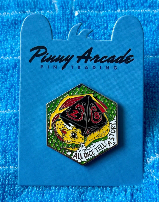 Pinny Arcade PAX Unplugged 2024 D8 Dragon Pin Dice Q Workshop