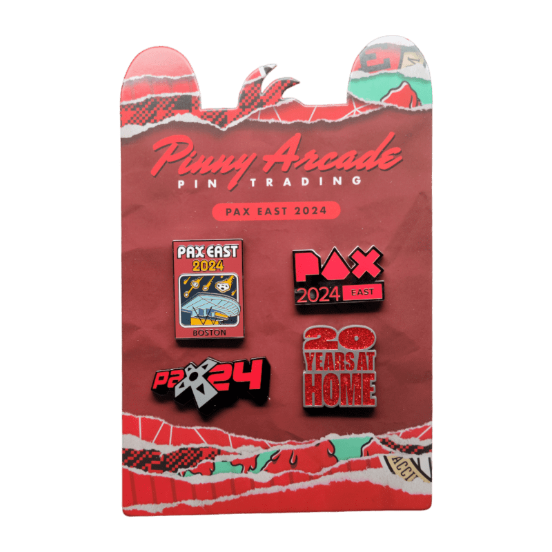 Pinny Arcade PAX East 2024 20th Anniversary Birthday Show Pin Set