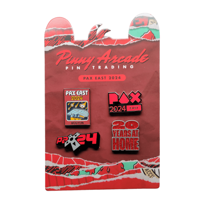 Pinny Arcade PAX East 2024 20th Anniversary Birthday Show Pin Set