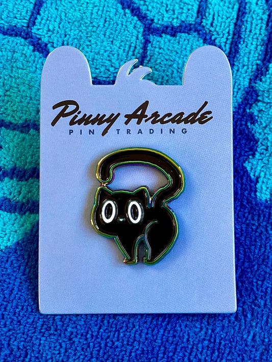 Pinny Arcade PAX Unplugged 2022 Cat in the Box Pin Bezier Games Rainbow Plated