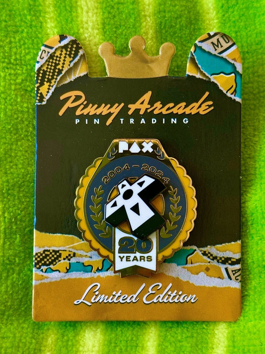 Pinny Arcade PAX Aus 2024 Limited Edition Pin LE 20th Anniversary 20 Years