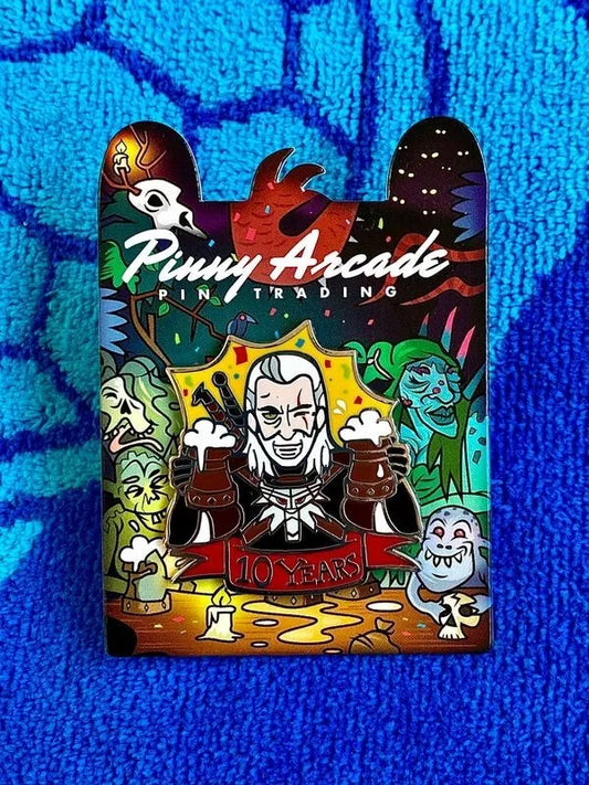 Pinny Arcade PAX West 2017 Witcher 3 Geralt Pin 10 Years Anniversary CDPR