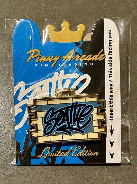 Pinny Arcade PAX West 2025 Limited Edition Pin Subway Graffiti LE Hinge Double