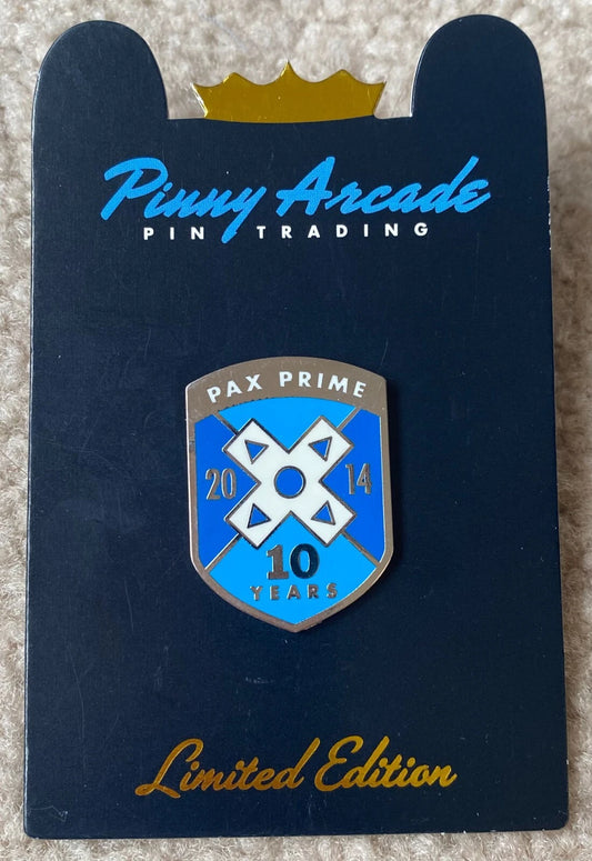 Pinny Arcade PAX Prime 2014 10 Anniversary Limited Edition LE Shield Pin West