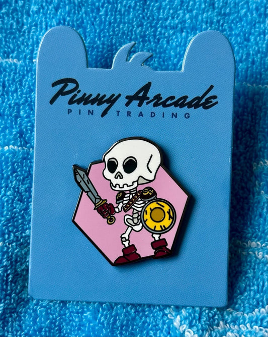 Pinny Arcade PAX Unplugged 2024 Skeleton Warrior Pin Tabletop Gaymers