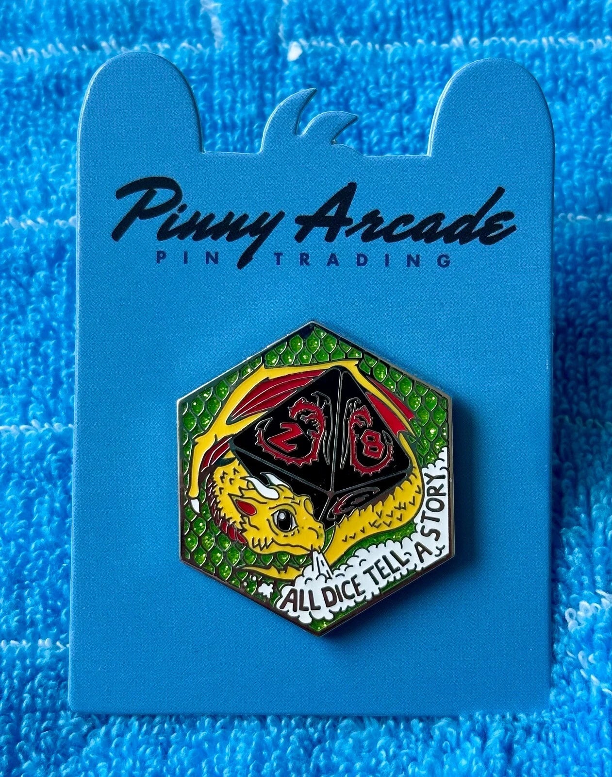 Pinny Arcade PAX Unplugged 2024 D8 Dragon Pin Dice Q Workshop