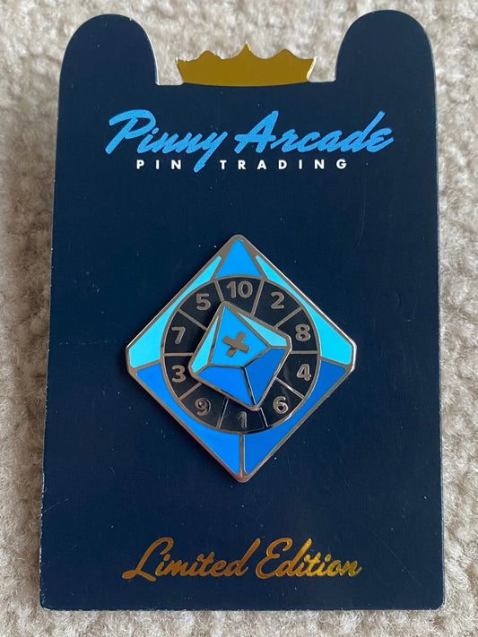 Pinny Arcade PAX West 2018 Limited Edition Pin LE Spinner D10 Die Dice C